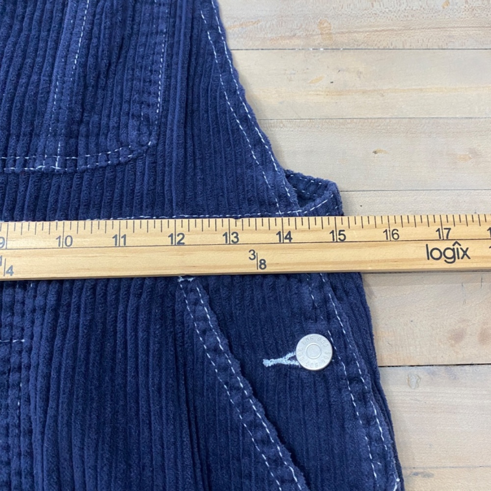 BDG Navy Corduroy Overalls, Women’s Size Small Petite - Picture 11 of 13